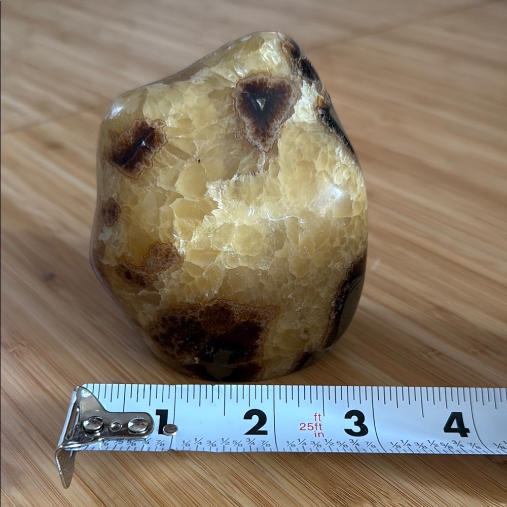 Polished Yellow and Brown Stone